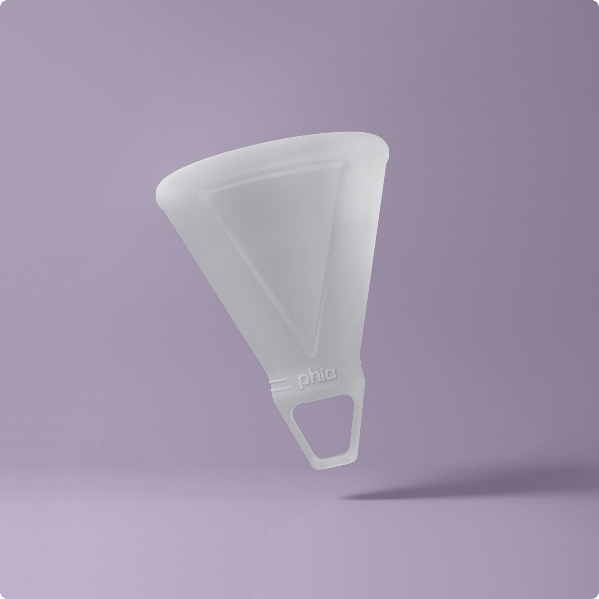 Phia Menstrual Cup showing all the unique features
